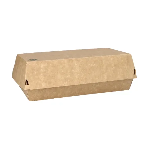 Baguettebox, karton van verse houtvezels “pure” 7,5 cm x 10,7 cm x 22 cm bruin 100% Fair groo