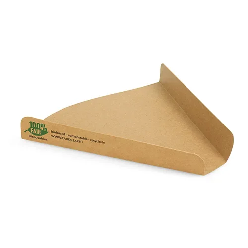 Pizza Trays, Kraft karton “pure” 2,5 cm x 17,1 cm x 18,3 cm bruin “100% Fair” extra large