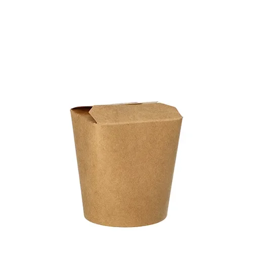 Borden Snackbox hoekig 230 ml 7,5 cm x 6,5 cm x 5,8 cm bruin