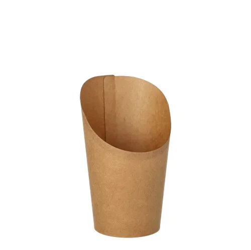 Wrapbekers, karton 230 ml 10 cm x 6 cm x 8 cm bruin