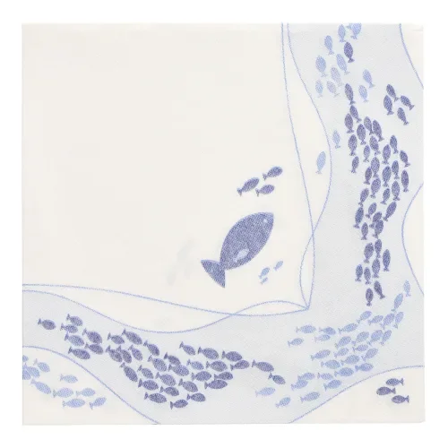 Servetten Royal Collection 1/4 vouw 40 cm x 40 cm Fish