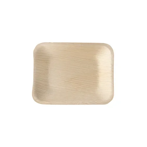 Dienbladen, Palmblad “pure” hoekig 16 cm x 12 cm x 2,5 cm