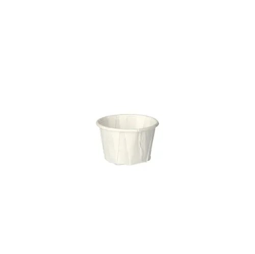 Dressingschaaltjes, papier “pure” rond 35 ml Ø 4 cm x 3,1 cm wit