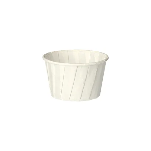 Dressingschaaltjes, papier “pure” rond 90 ml Ø 6,3 cm x 5 cm wit