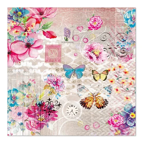 Servetten 3-laags 1/4 vouw 33 cm x 33 cm Nora