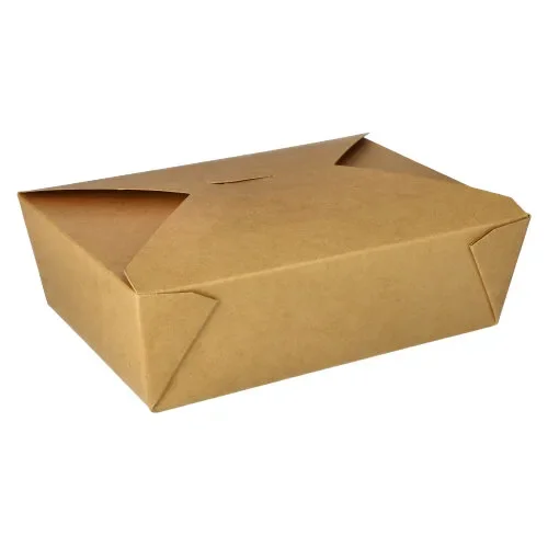 Kartonnen lunchboxen pure 2000 ml 6,4 cm x 14 cm x 19,7 cm bruin