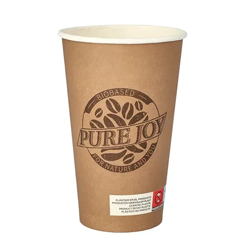 Drinkbekers, Karton 0,4 l Ø 9 cm x 13,9 cm bruin Pure Joy