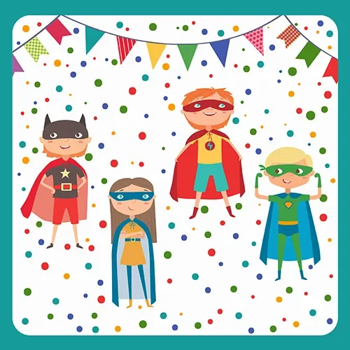Servetten 3-laags 1/4 vouw 33 cm x 33 cm Superhero
