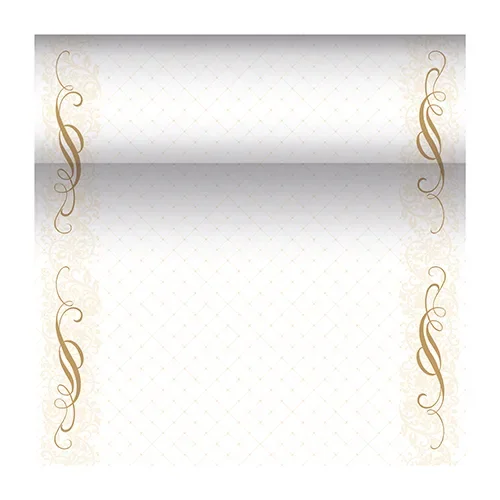 Tafellopers, stofkarakter, PV-Tissue Mix “Royal Collection” 24 m x 40 cm goud Megan