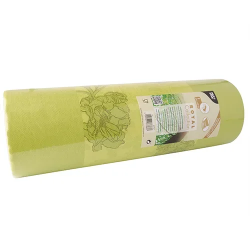 Tafellopers, stofkarakter, PV-Tissue Mix “Royal Collection” 24 m x 40 cm groen Thalia