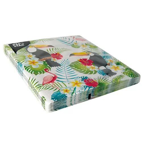 Servetten 3-laags 1/4 vouw 40 cm x 40 cm Toucan