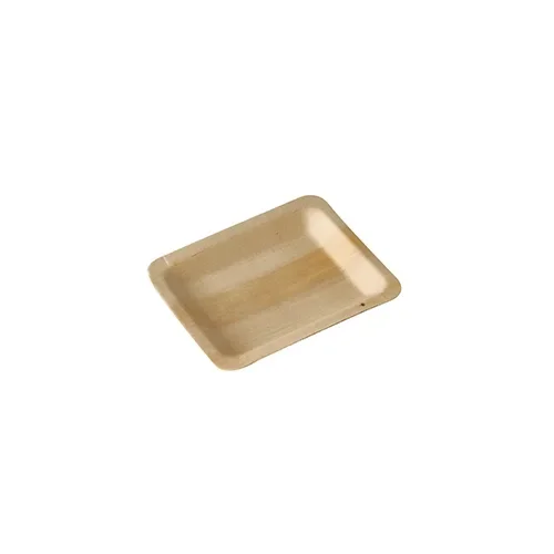 Fingerfood - Borden, hout “pure” hoekig 12 cm x 9,5 cm