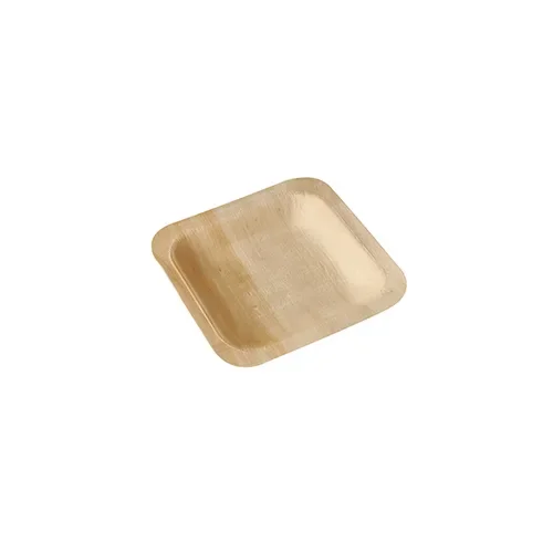 Fingerfood - Borden, hout “pure” hoekig 14 cm x 14 cm
