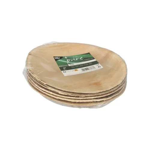 Borden, palmblad “pure” rond Ø 18,5 cm x 2,5 cm