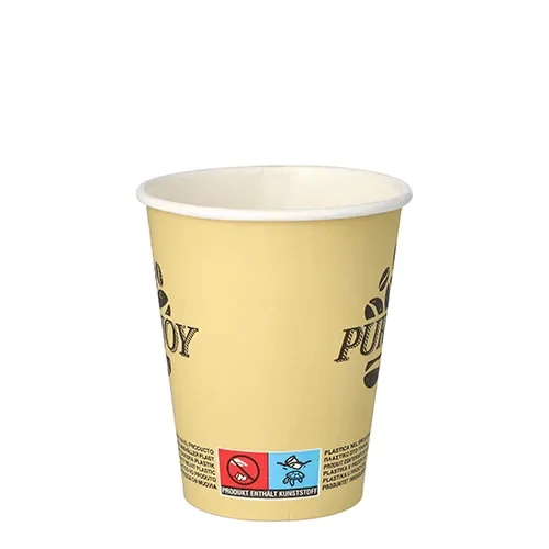 Drinkbekers, Karton 0,2 l Ø 8 cm x 9,2 cm creme Pure Joy