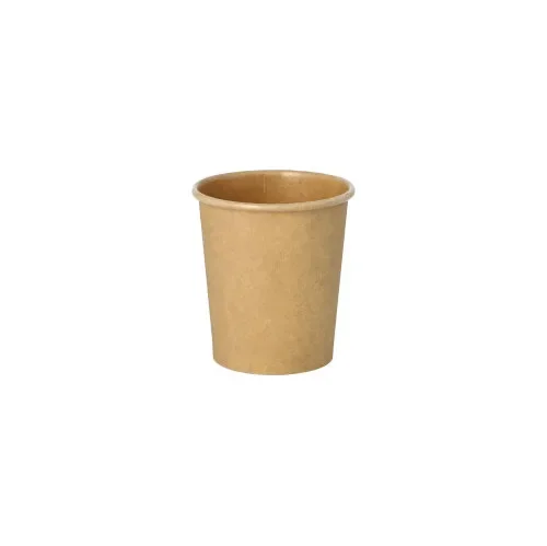 Portiebeker, karton 120 ml Ø 6 cm x 6,6 cm bruin