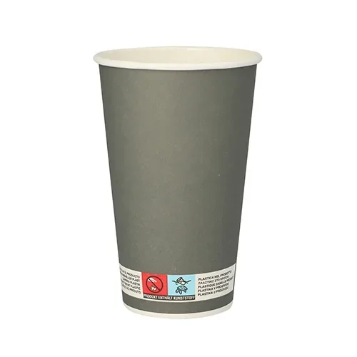 Drinkbekers, Karton 0,4 l Ø 9 cm x 13,5 cm grijs Beer
