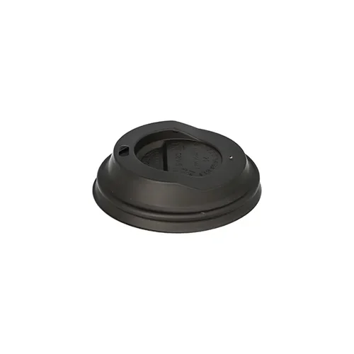 Deksel, C-PLA rond Ø 8 cm x 2,1 cm zwart