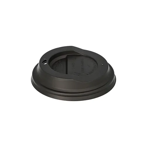 Deksel, C-PLA rond Ø 9 cm x 2,1 cm zwart