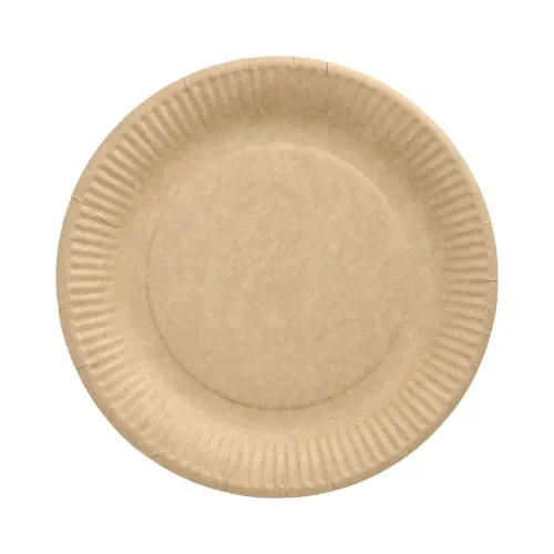 Borden, karton “pure” rond Ø 23 cm bruin