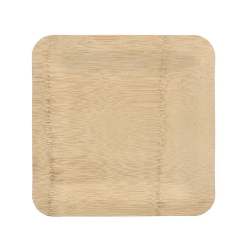 Borden, gemaakt van bamboe “pure” hoekig 1,5 cm x 25,5 cm x 25,5 cm