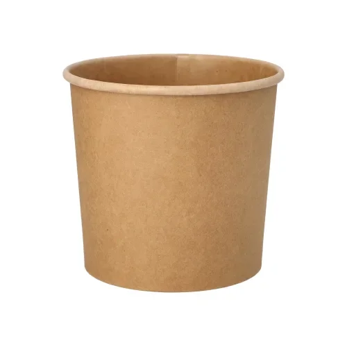 Soepkommen, karton “pure” 760 ml Ø 11,5 cm x 11 cm bruin