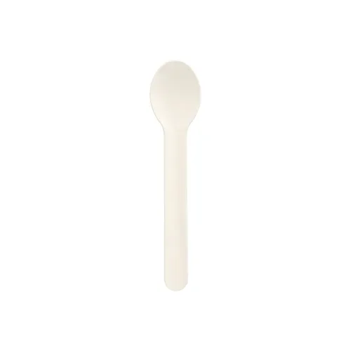 Koffielepels, papier “pure” 13 cm wit