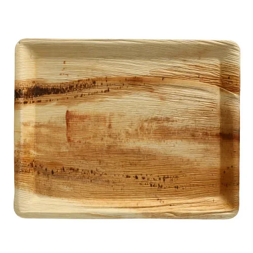Dienbladen, Palmblad “pure” hoekig 2 cm x 26 cm x 32 cm