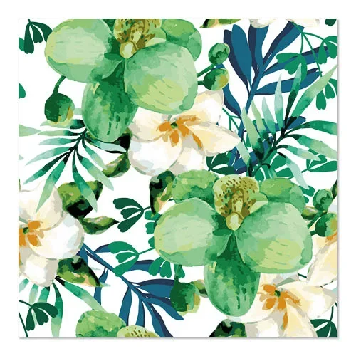 Servetten 3-laags 1/4 vouw 33 cm x 33 cm Tropic
