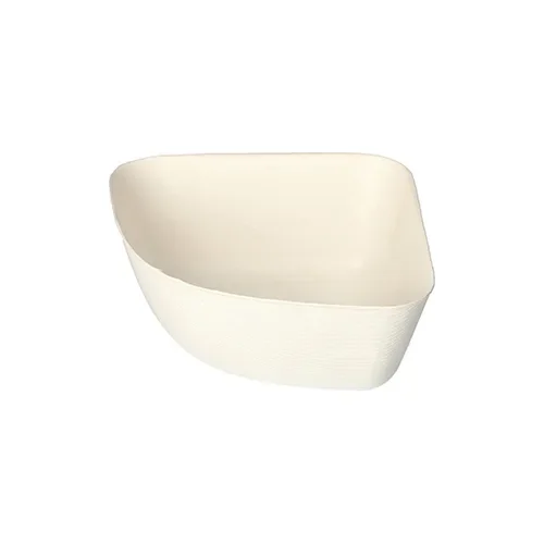 Schalen, suikerriet “pure” 5,5 cm x 12,8 cm x 12,8 cm wit Belle Vie, Ligne Carrée