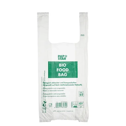 Hemddraagtassen, biologisch afbreekbare folie 47 cm x 22 cm x 13 cm transparant knoopzak op r