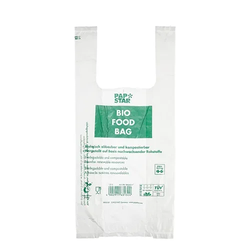 Hemddraagtassen, biologisch afbreekbare folie 47 cm x 22 cm x 13 cm transparant knoopzak op r
