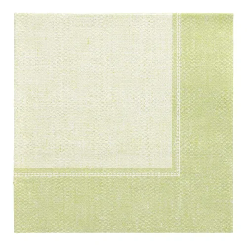 Servetten “Royal Collection” 1/4 vouw 40 cm x 40 cm lichtgroen Linum