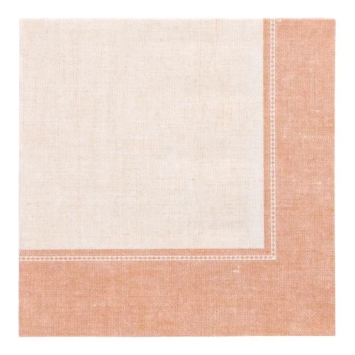 Servetten “Royal Collection” 1/4 vouw 40 cm x 40 cm terracotta Linum