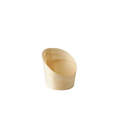 Snackbekers, hout “pure” Ø 5,5 cm x 6,5 cm
