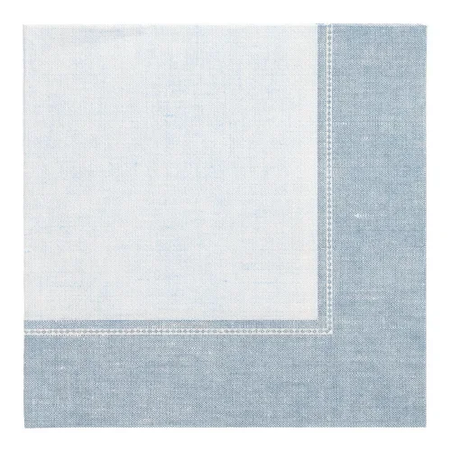 Servetten “Royal Collection” 1/4 vouw 40 cm x 40 cm arctisch blauw Linum