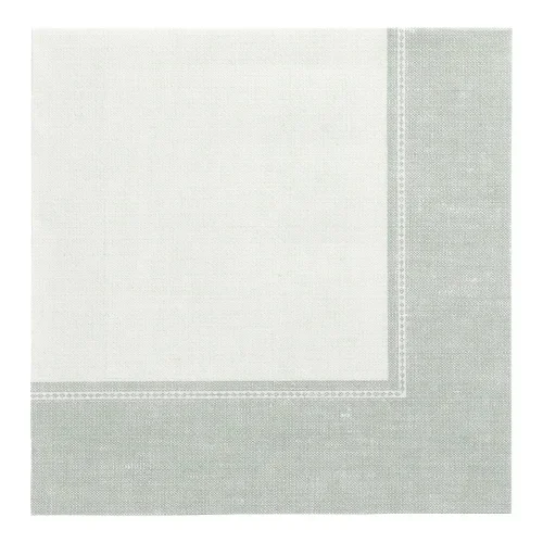 Servetten “Royal Collection” 1/4 vouw 40 cm x 40 cm jade groen Linum