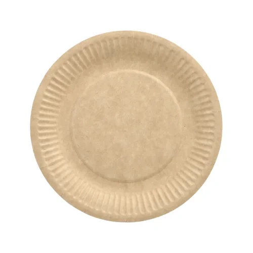 Borden, karton “pure” rond Ø 19 cm bruin