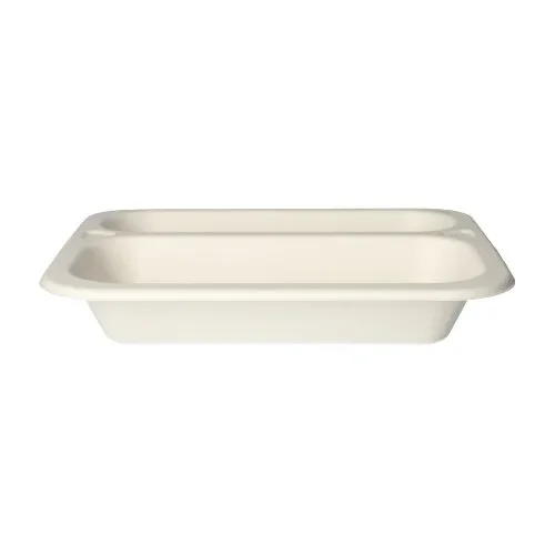 Menubakken topseal, suikerriet 2-vaks 975 ml 4,2 cm x 21,2 cm x 25 cm wit