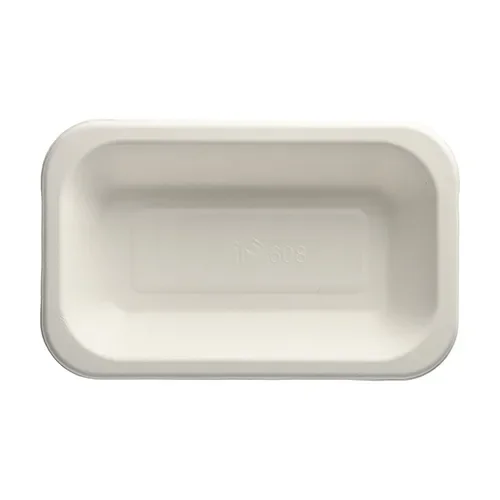 Menubakken topseal, suikerriet 750 ml 4,2 cm x 15 cm x 24 cm wit