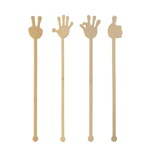 Roerstaafjes gemaakt, bamboe “pure” 21 cm Hands