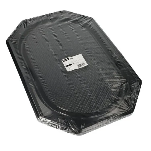 Serveerschalen, PET 53 cm x 35 cm zwart