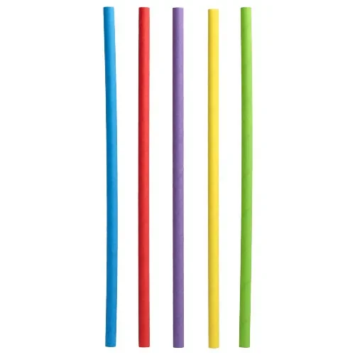 Shake rietjes Papier Ø 8 mm x 25 cm assorti kleuren
