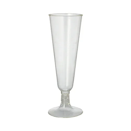 Glazen voor mousserende wijn, PLA “pure” 0,1 l Ø 5,5 cm x 16,5 cm glashelder met glasheldere v