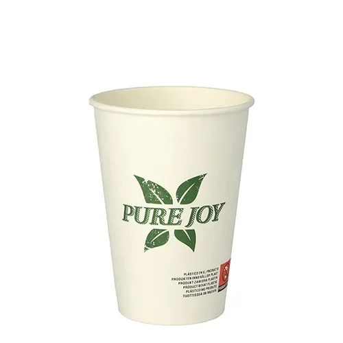 Drinkbekers, Karton 0,25 l Ø 8 cm x 10,8 cm wit Pure Joy