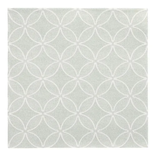 Servetten “Royal Collection” 1/4 vouw 40 cm x 40 cm jade groen “Circle Flowers”