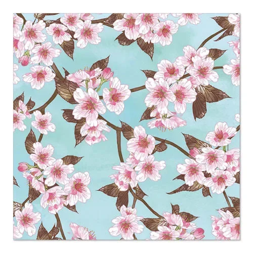 Servetten 3-laags 1/4 vouw 33 cm x 33 cm “Cherry Blossoms”