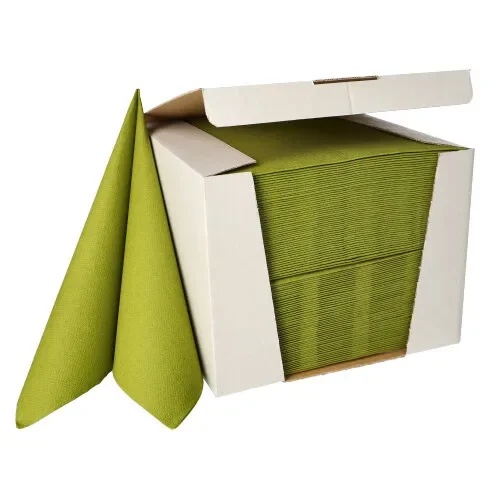 Servetten Royal Collection 1/4 vouw 40 cm x 40 cm olijfgroen