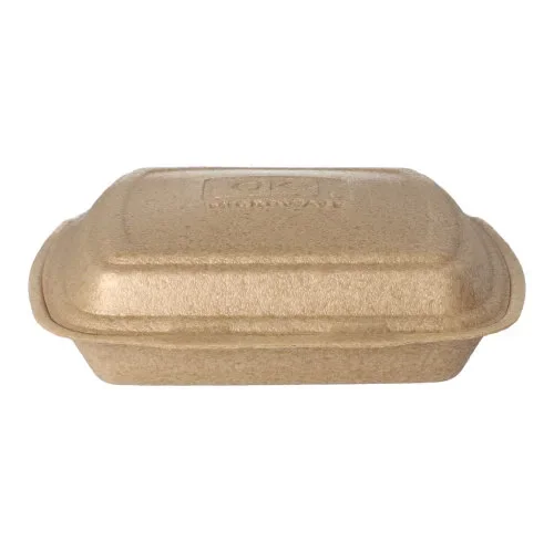 Menuboxen met deksel, Xpp 3-vaks 7 cm x 20,5 cm x 24 cm beige
