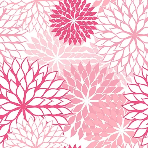 Servetten 3-laags 1/4 vouw 40 cm x 40 cm roze Floralies